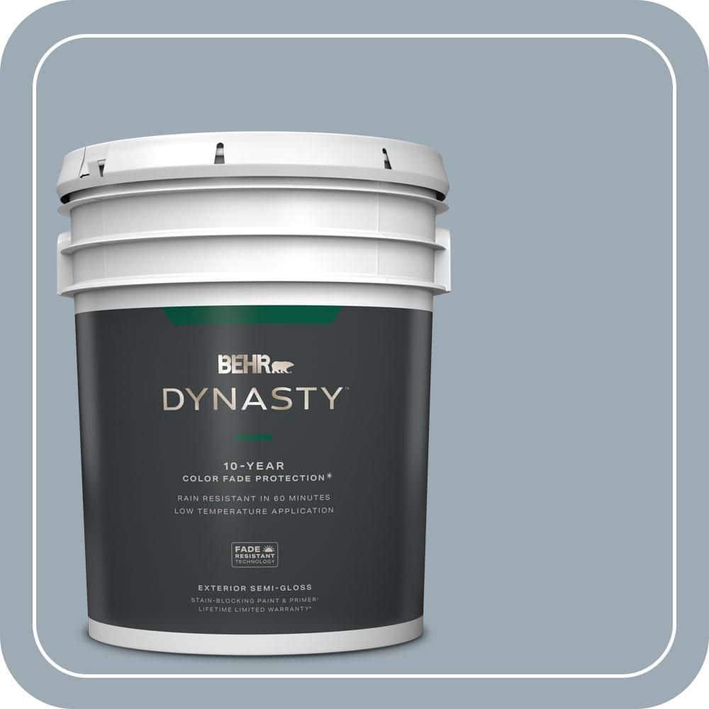 BEHR DYNASTY 5 gal. #T13-6 Twilight Semi-Gloss Enamel Exterior Stain-Blocking Paint & Primer