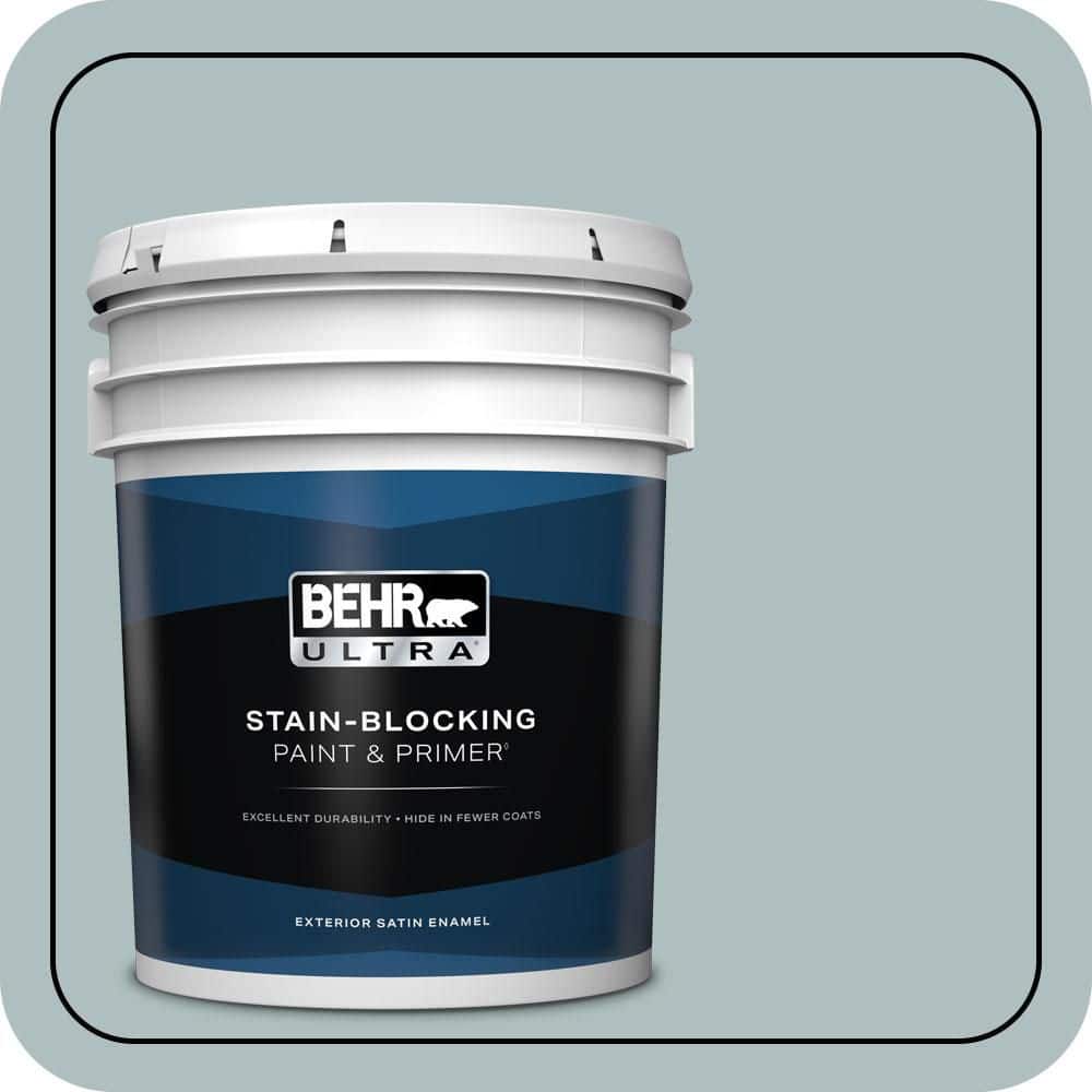 BEHR ULTRA 5 gal. #N440-3 Greenwich Village Satin Enamel Exterior Paint & Primer