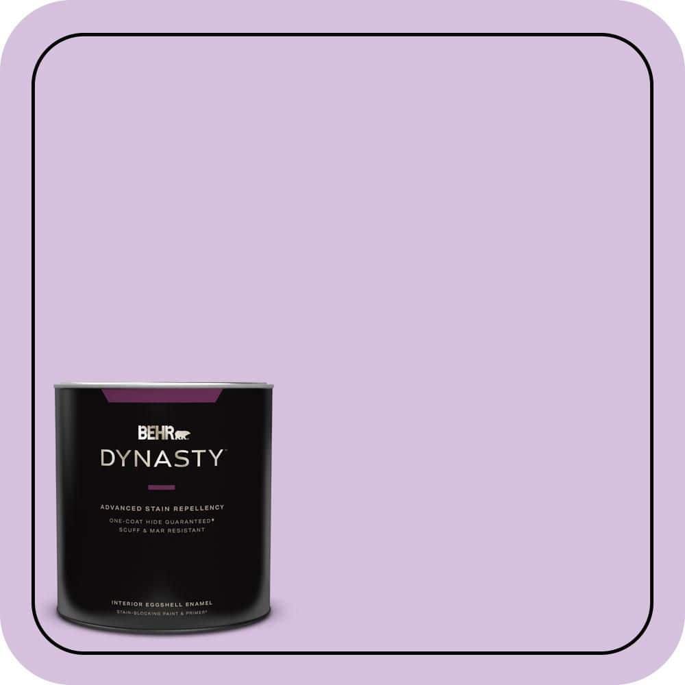BEHR DYNASTY 1 qt. #660A-3 New Violet Eggshell Enamel Interior Stain-Blocking Paint & Primer