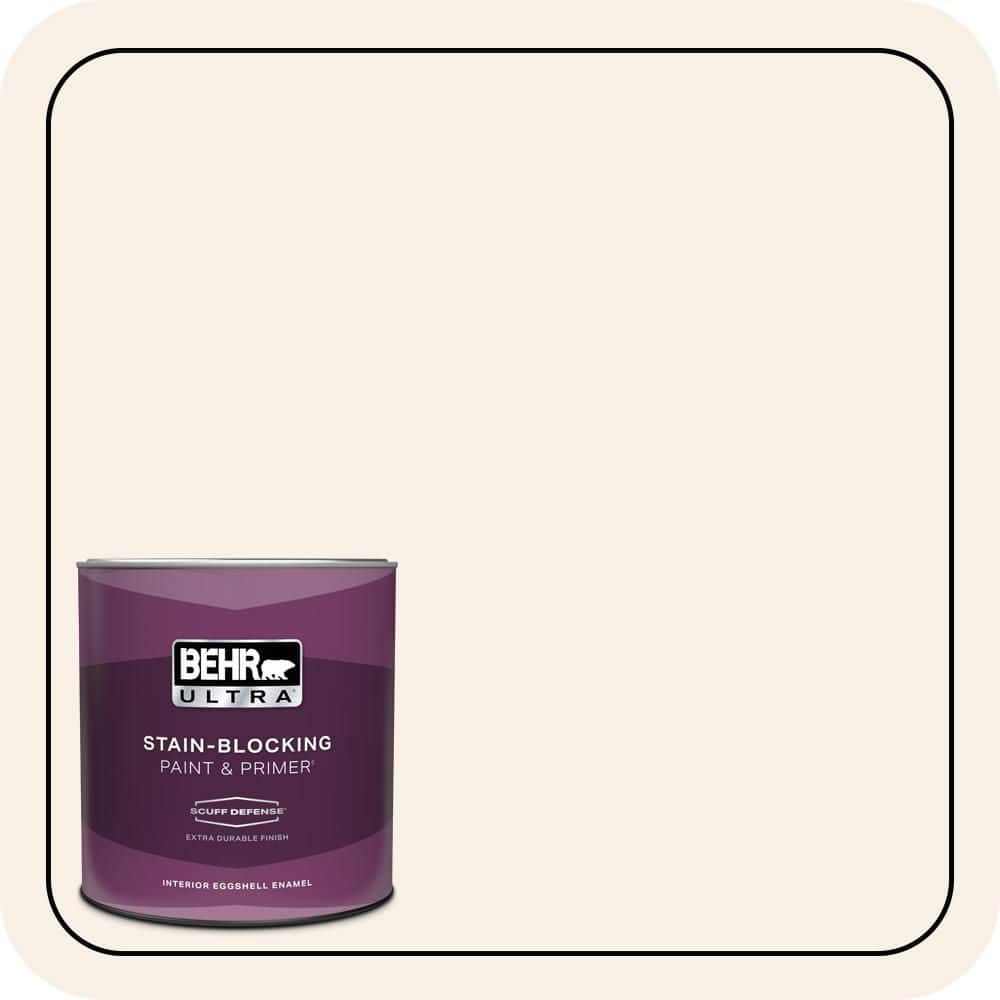 BEHR ULTRA 1 qt. #RD-W05 Moonlit Beach Extra Durable Eggshell Enamel Interior Paint & Primer