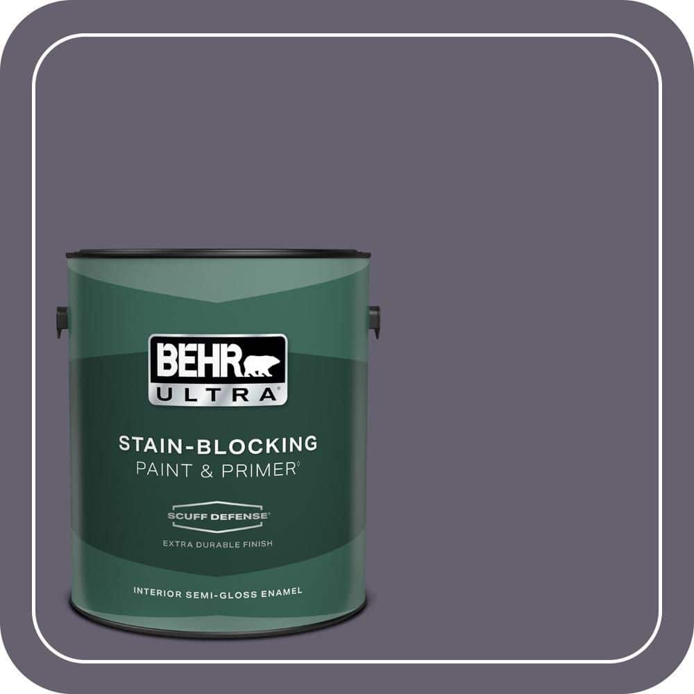 BEHR ULTRA 1 gal. #N560-6 Fashionista Extra Durable Semi-Gloss Enamel Interior Paint & Primer