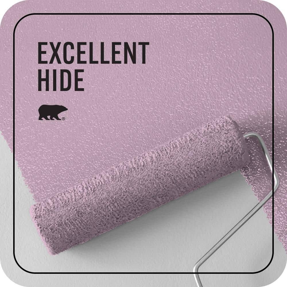BEHR PREMIUM PLUS 5 gal. #M120-3 Pink Wink Ceiling Flat Interior Paint & Primer (2)