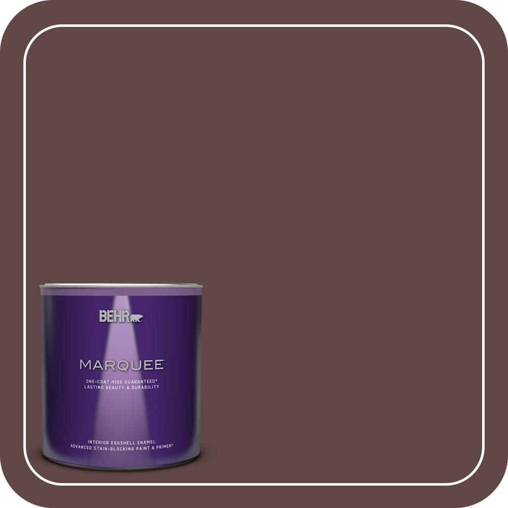 BEHR MARQUEE 1 qt. #S-G-700 Wild Raisin Eggshell Enamel Interior Paint & Primer