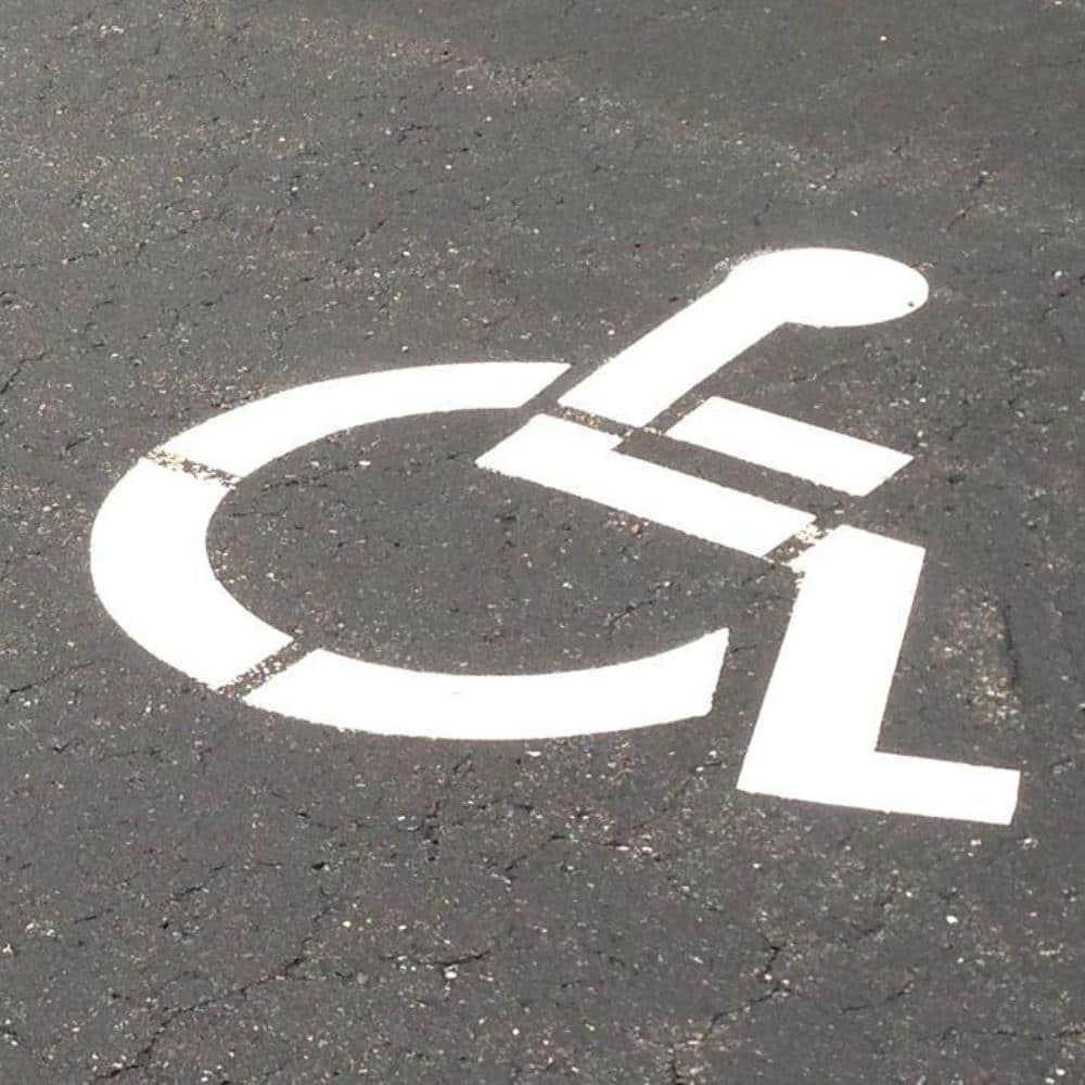 Stencil Ease 24 in. One Part Handicap Stencil (2)