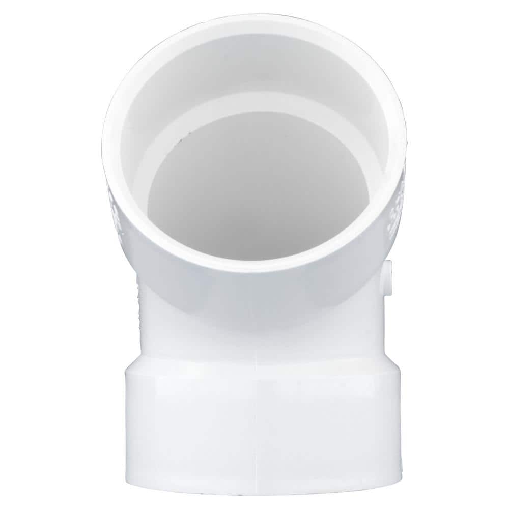 Charlotte Pipe 3 in. PVC DWV 60° Hub x Hub Elbow (3)