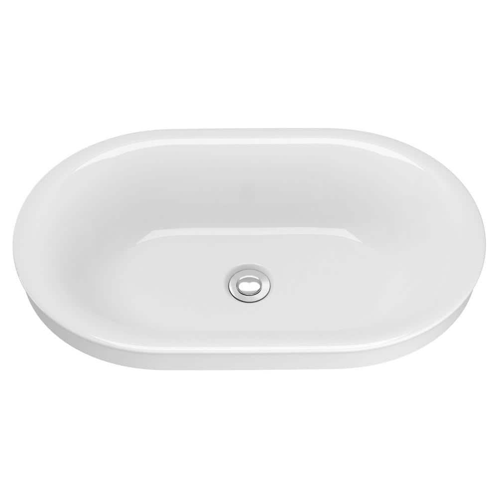 American Standard Studio S 22.5 in. x 14 in. Drop-In Sink Bathroom Sink In White Vitreous China (1)