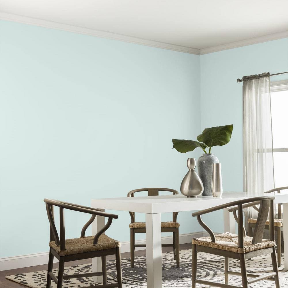 Glidden Premium 5 gal. PPG1142-1 Peaceful Night Eggshell Interior Paint (4)