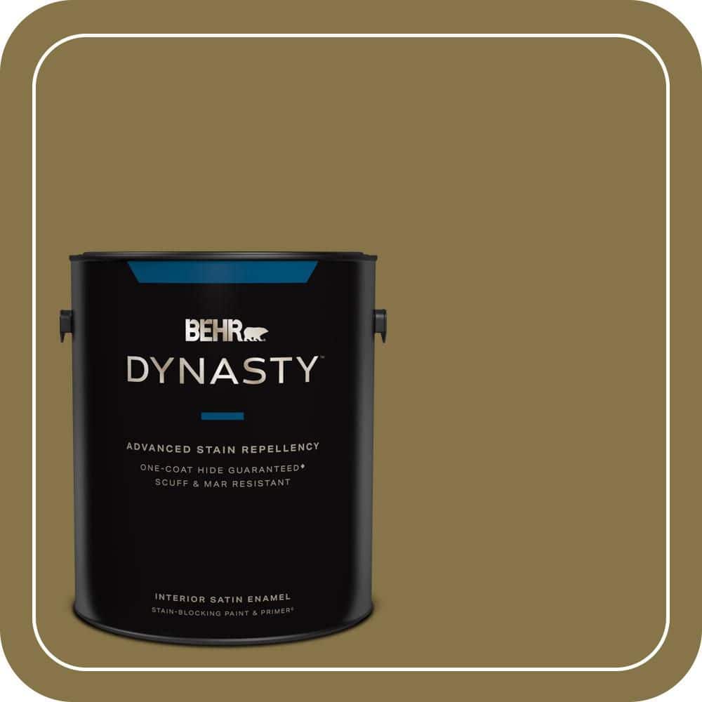 BEHR DYNASTY 1 gal. #PPU6-20 Eden Prairie Satin Enamel Interior Stain-Blocking Paint and Primer