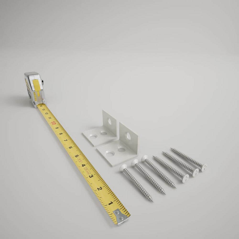 Ekena Millwork Endurathane 500 Series 1 in. H x 1 in. W White Resin Stair Railing Kit (3)