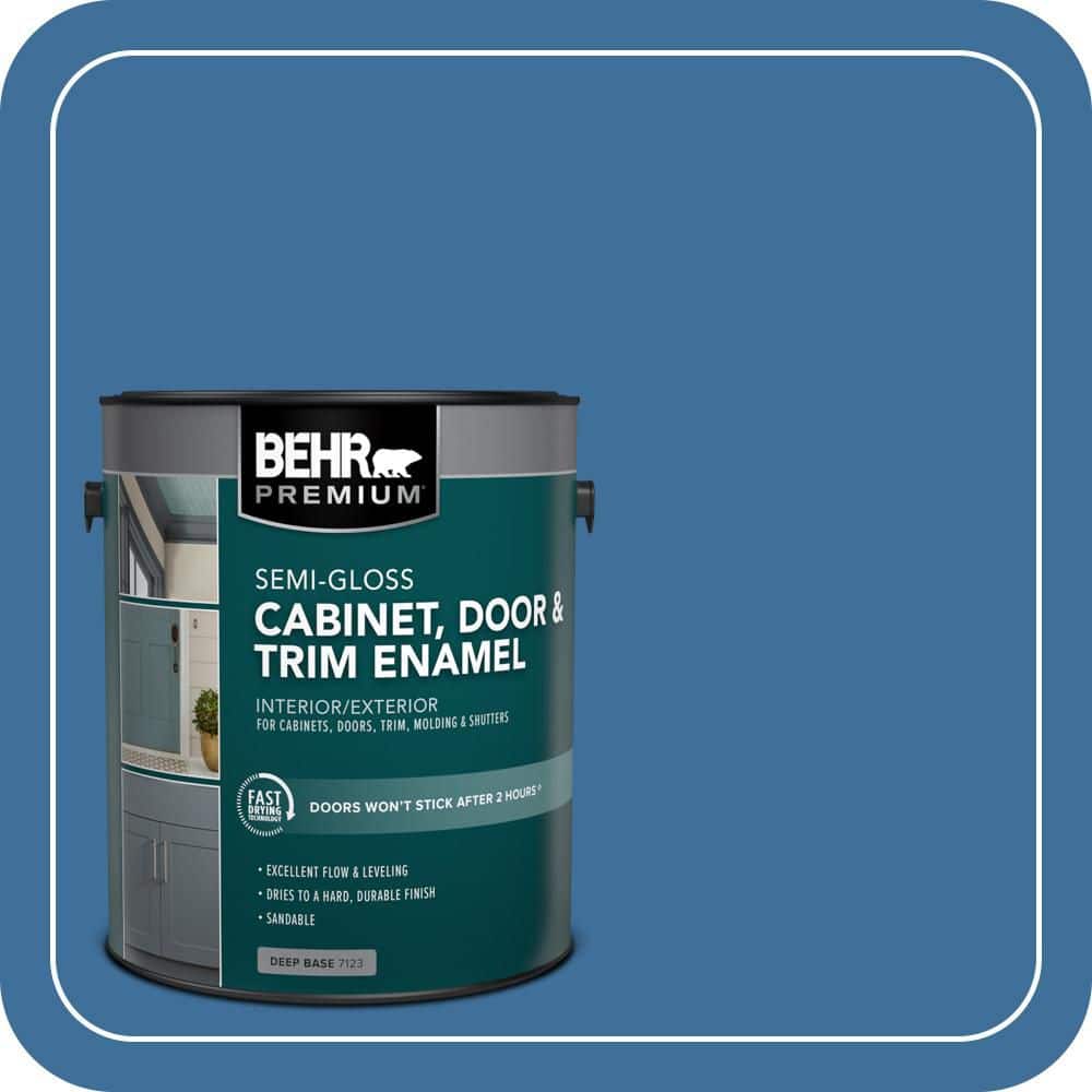 BEHR PREMIUM 1 gal. #M520-6 National Anthem Semi-Gloss Enamel Interior/Exterior Cabinet, Door & Trim Paint