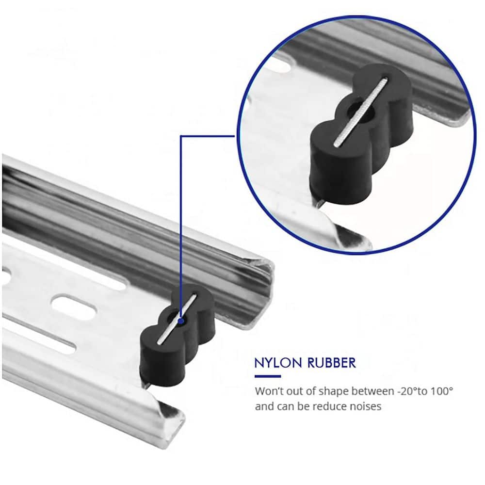 LAIFUCAM 3-Section 16 in. Zinc Plated Side Mount Cold Rolled Steel Soft-Close Heavy Duty Ball Bearing Drawer Slides 6 Pairs (3)
