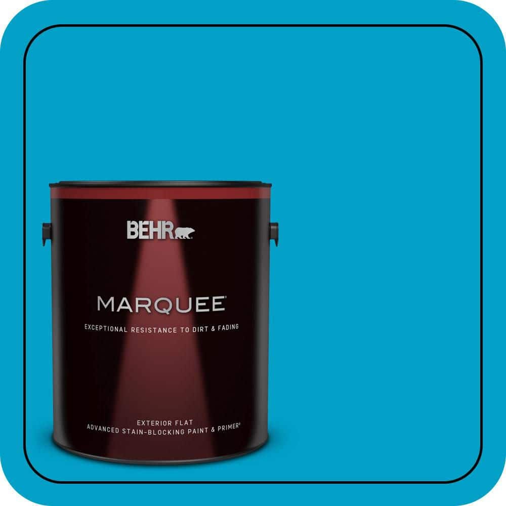 BEHR MARQUEE 1 gal. #P490-5 Yucatan Flat Exterior Paint & Primer