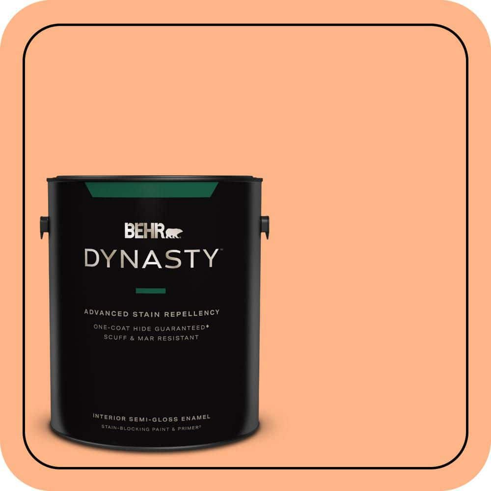BEHR DYNASTY 1 gal. #P210-4 Lollipop Semi-Gloss Enamel Interior Stain-Blocking Paint & Primer