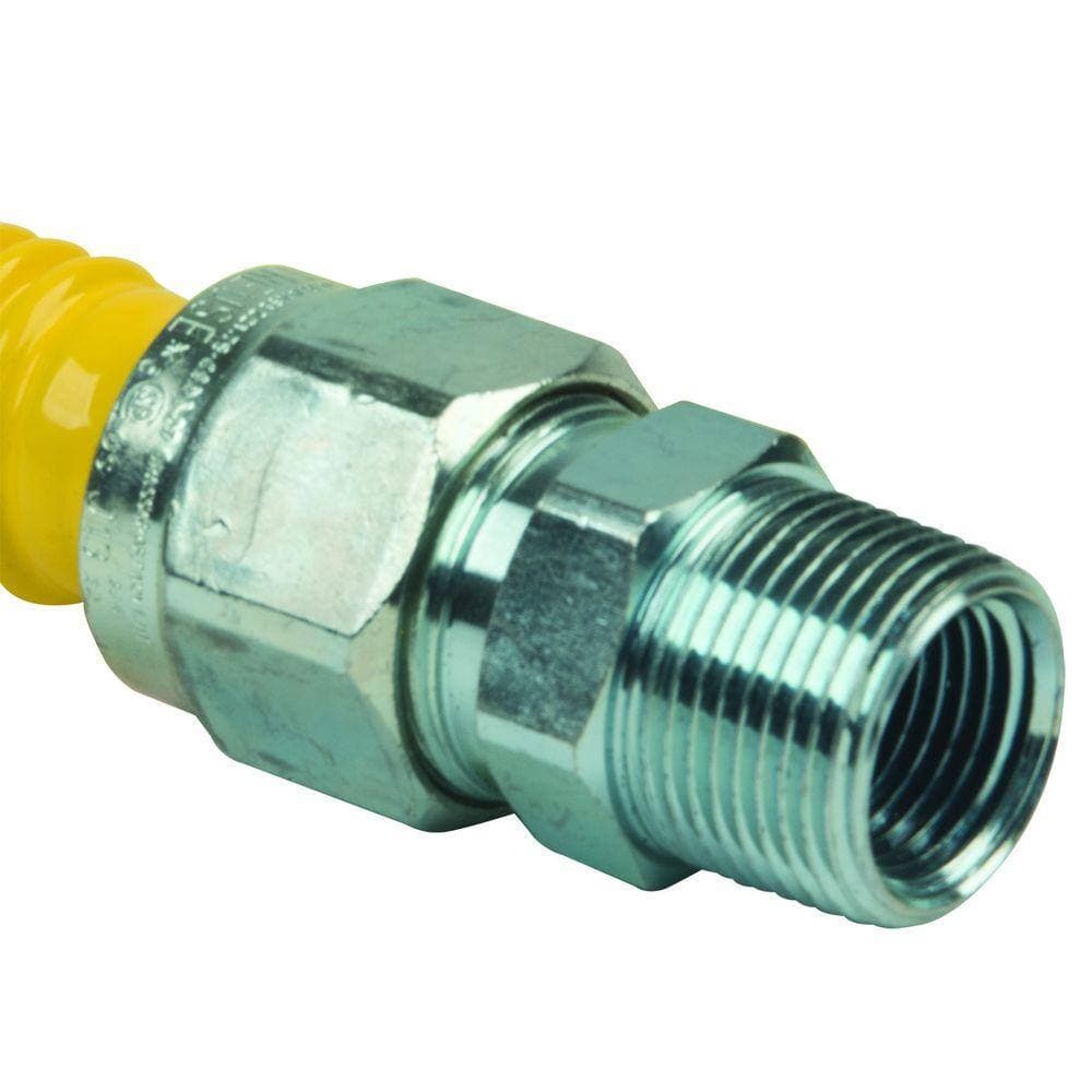 BrassCraft ProCoat 3/4 in. MIP x 3/4 in. MIP x 12 in. Stainless Steel Gas Connector 3/4 in. I.D. (290,900 BTU) (2)