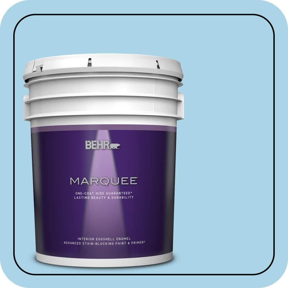 BEHR MARQUEE 5 gal. #550C-3 Monaco Eggshell Enamel Interior Paint & Primer