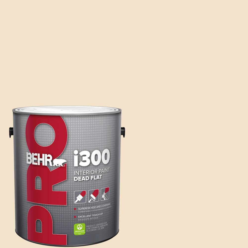 BEHR PRO 1 gal. #ECC-12-1 Dappled Sunlight Dead Flat Interior Paint