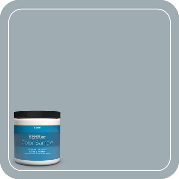 BEHR PREMIUM PLUS #ECC-30-1 Pelican Bay Enamel Low Odor & Primer (4)