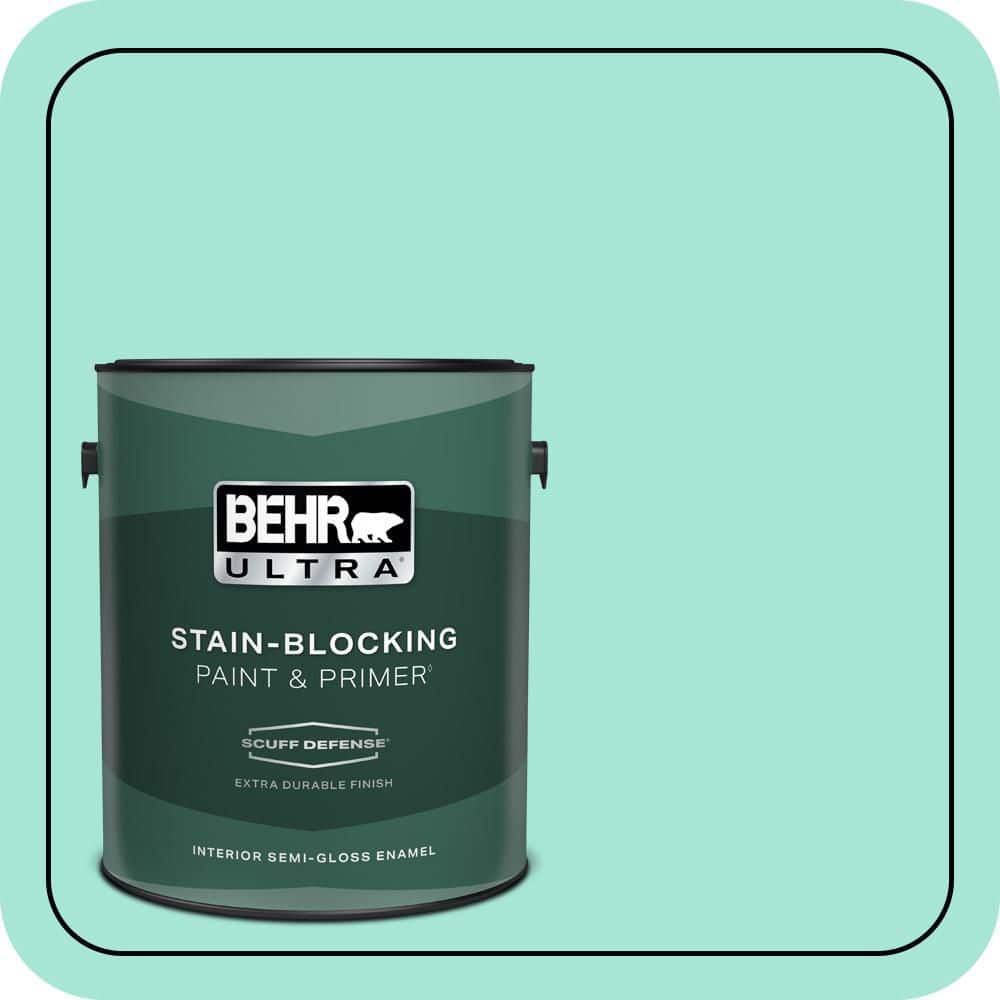 BEHR ULTRA 1 gal. #480A-2 Botanical Tint Extra Durable Semi-Gloss Enamel Interior Paint & Primer