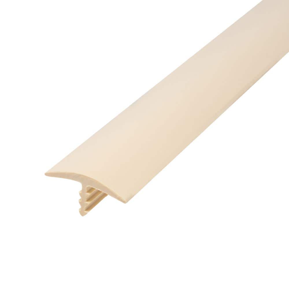 Outwater 3/4 in. Beige Flexible Polyethylene Center Barb Hobbyist Pack Bumper Tee Moulding Edging 25 ft. long Coil