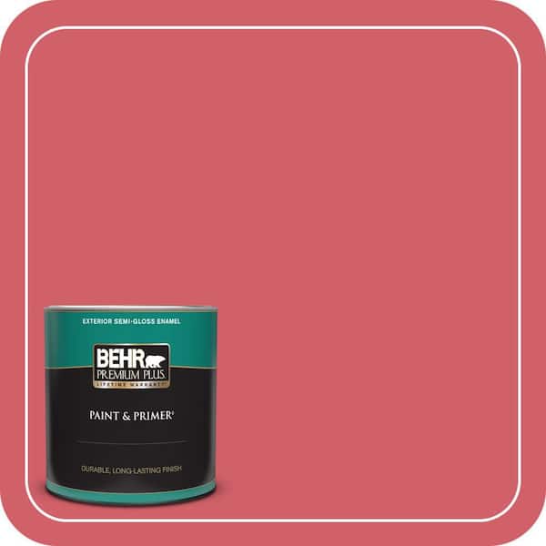 BEHR PREMIUM PLUS #140B-6 Italiano Rose Enamel Low Odor & Primer (3)