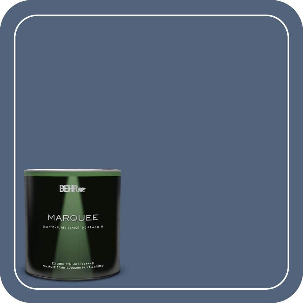 BEHR MARQUEE 1 qt. #PMD-64 Evening Symphony Semi-Gloss Enamel Exterior Paint & Primer