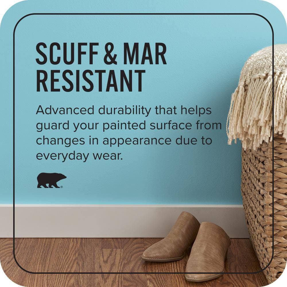 BEHR PREMIUM PLUS #530D-4 Maiden Voyage Enamel Interior Stain-Blocking Paint and Primer (4)