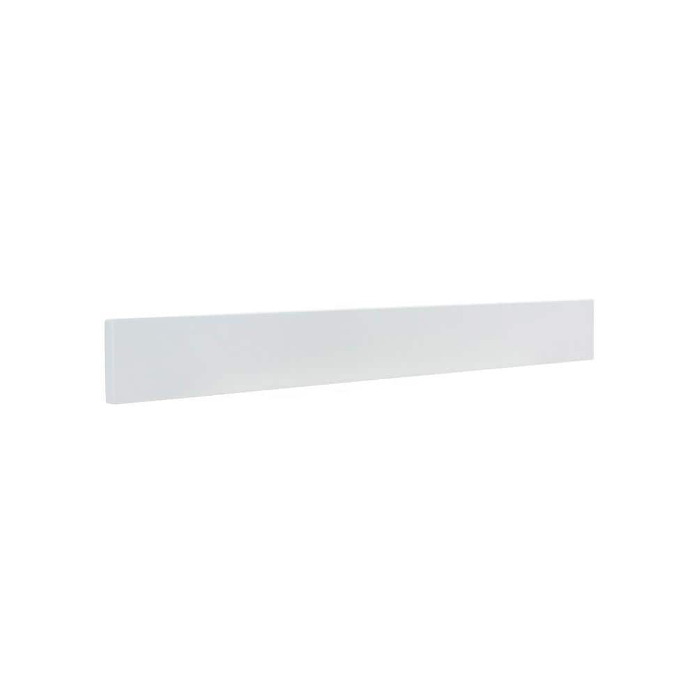 Bellaterra Home 25 in. W Quartz Bathroom Vanity Backsplash in White (1)