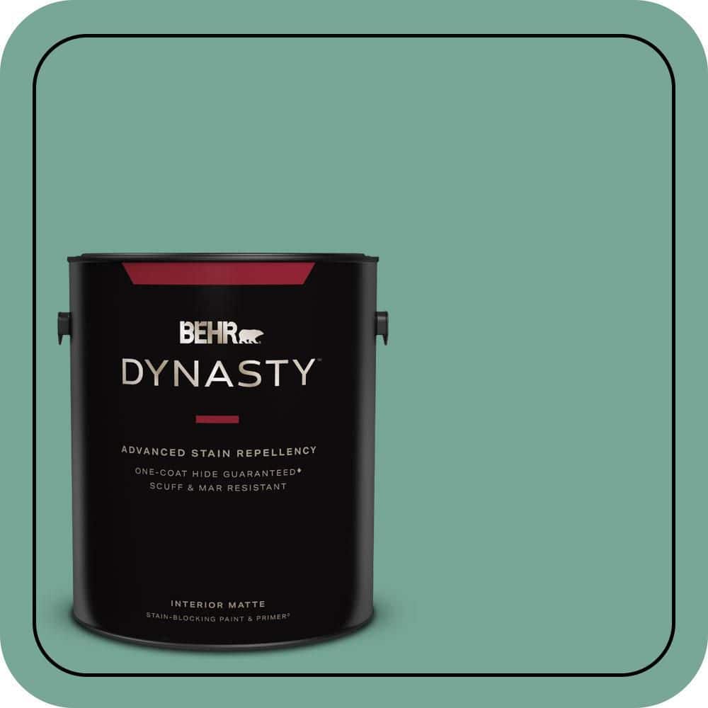 BEHR DYNASTY 1 gal. #MQ6-38 Patina One-Coat Hide Matte Interior Stain-Blocking Paint & Primer