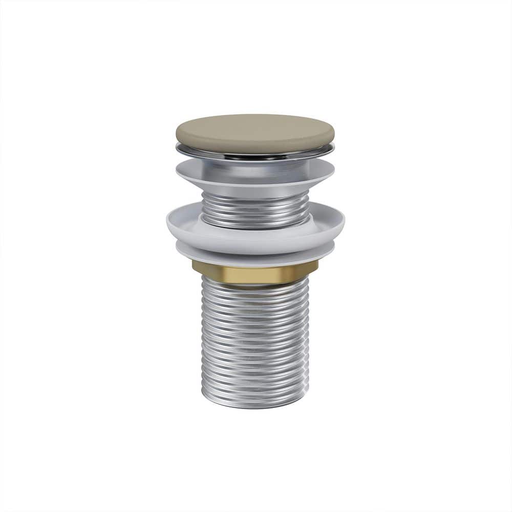 Swiss Madison Lisse Concrete Bathroom Sink Non-Overflow Pop Up Drain in Matte Taupe (1)