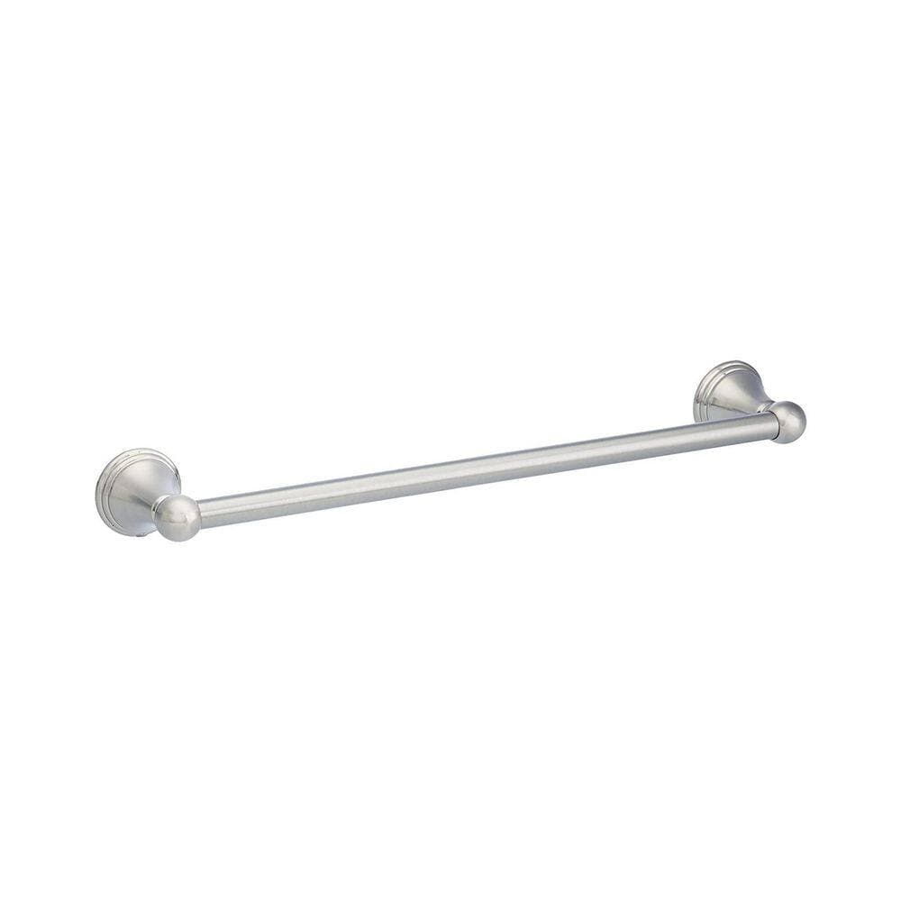 KHKFY 5-Piece Bathroom Hardware Set in Satin Nickel with Towel Bar, Toilet Paper Holder, Towel Ring and Robe Hook (2)