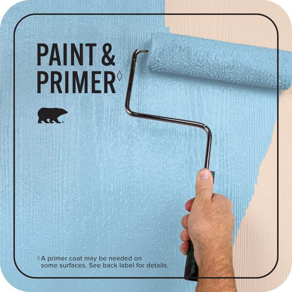 BEHR PREMIUM PLUS 1 gal. #P500-3 Spa Blue Flat Exterior Paint & Primer (2)
