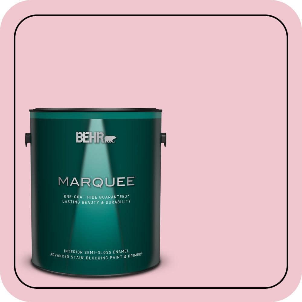 BEHR MARQUEE 1 gal. #P140-2 Sweetheart Semi-Gloss Enamel Interior Paint & Primer