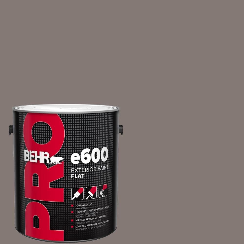 BEHR PRO 1 gal. #N140-5 Complex Gray Flat Exterior Paint