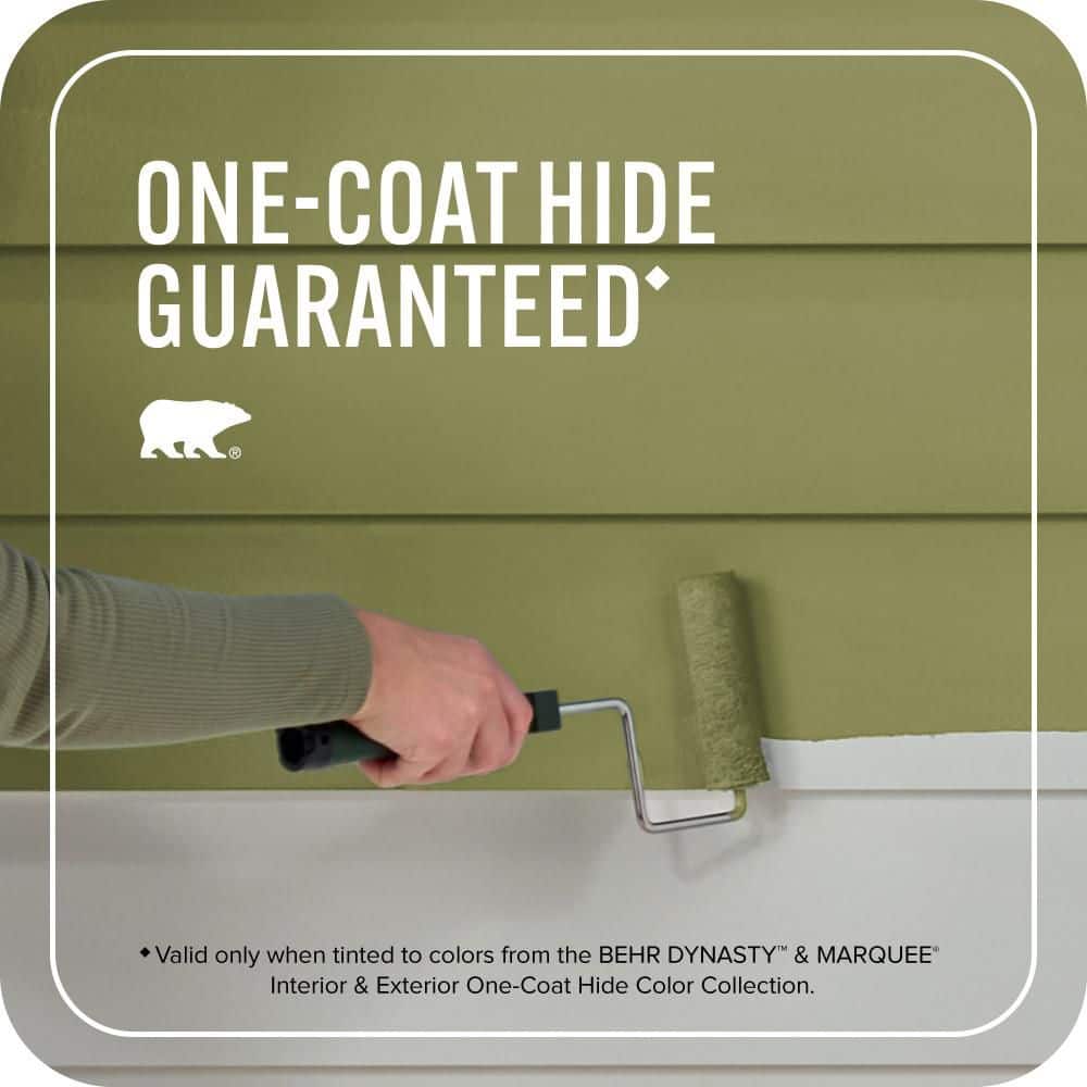 BEHR MARQUEE 1 gal. #MQ6-61 Basil Chiffonade Satin Enamel Exterior Paint & Primer (3)