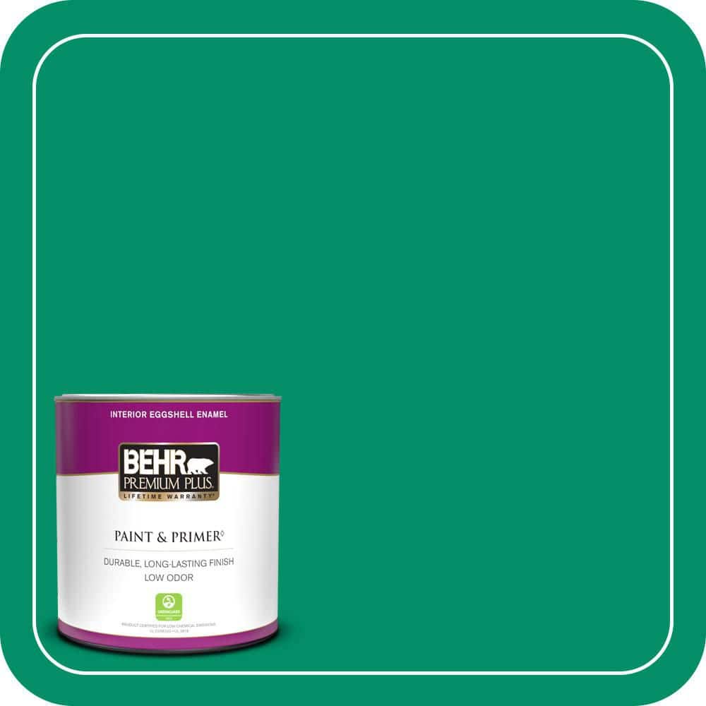 BEHR PREMIUM PLUS 1 qt. #MQ4-15 Balsam Eggshell Enamel Low Odor Interior Paint & Primer