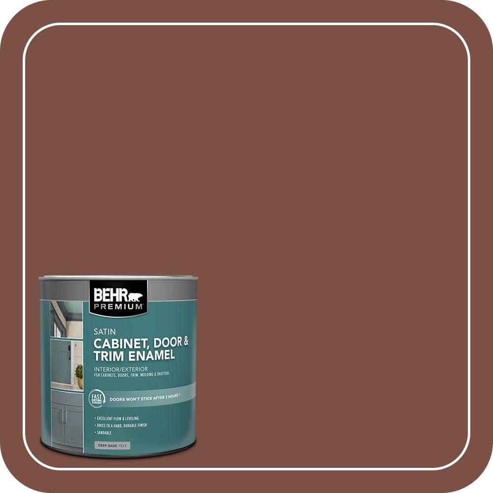 BEHR PREMIUM 1 qt. #HDC-AC-03 Ancho Pepper Satin Enamel Interior/Exterior Cabinet, Door & Trim Paint (1)
