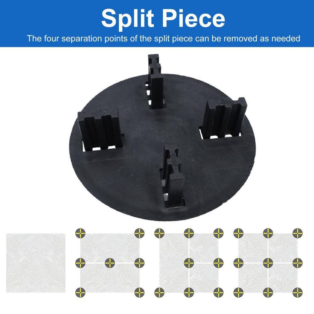 Wellco Deck Support Plastic Adjustable Pedestal Raising from 2.75 in. to 4.33 in. Black Composite Grating Support, 10-Pack (3)