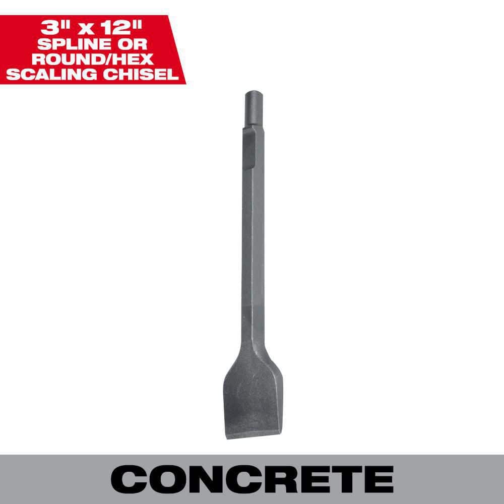 Milwaukee 3 in. x 12 in. Steel Scaling Chisel Masonry Bit