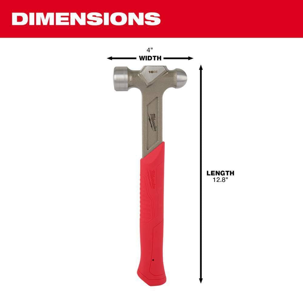 Milwaukee Dead Blow Ball Peen Hammer Set (6-Piece) (3)