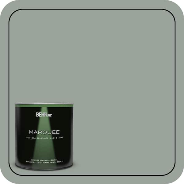 BEHR MARQUEE 1 qt. #N410-4 Natures Gift Semi-Gloss Enamel Exterior Paint & Primer (2)