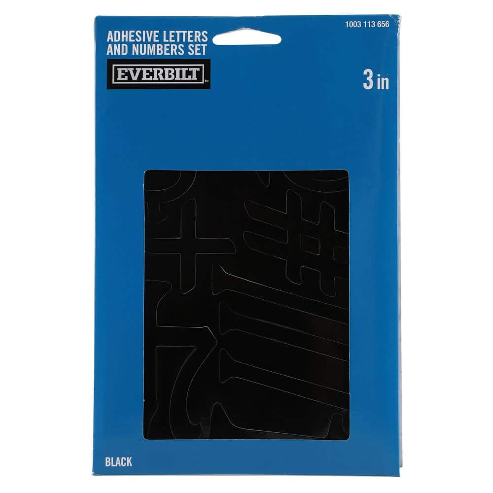 Everbilt 3 in. Adhesive Vinyl Letters and Numbers Mailbox Sticker Kit (2)