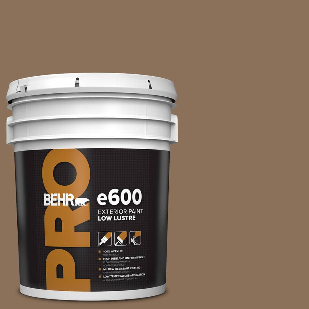 BEHR PRO 5 gal. #280F-6 Sweet Georgia Brown Low Luster Exterior Paint