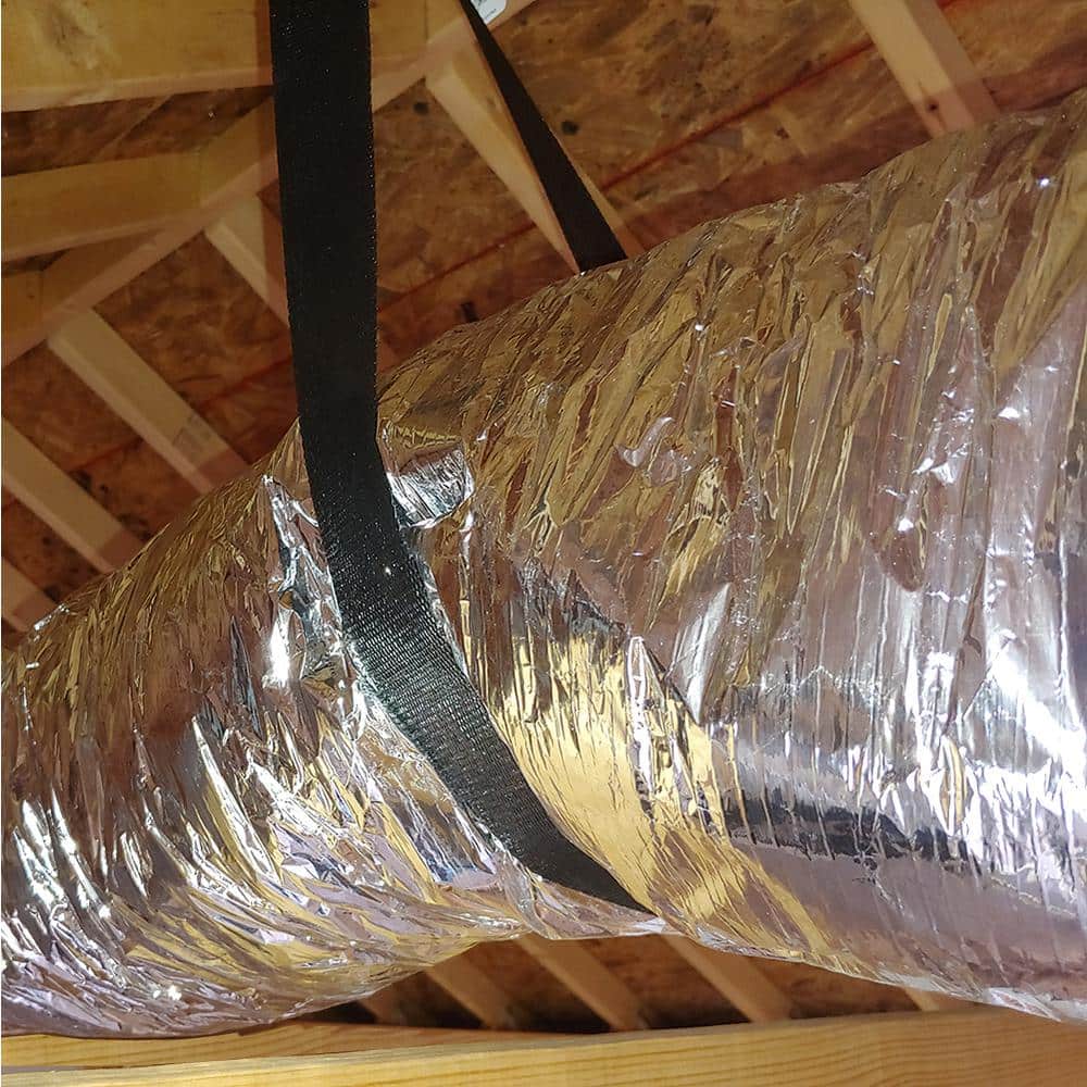 Master Flow 8 in. x 25 ft. Insulated Flexible Duct R6 Silver Jacket (2)