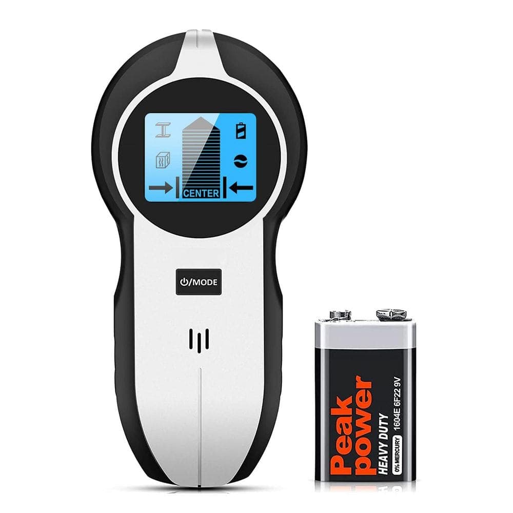 Unbranded 5 in 1 Electronic Stud Finder Wall Scanner with Battery for Wood Metal AC Wire Detection LCD Display Audio Alarm Blue