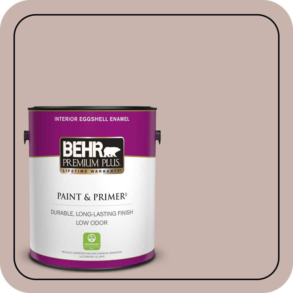 BEHR PREMIUM PLUS 1 gal. #PPF-10 Balcony Rose Eggshell Enamel Low Odor Interior Paint & Primer
