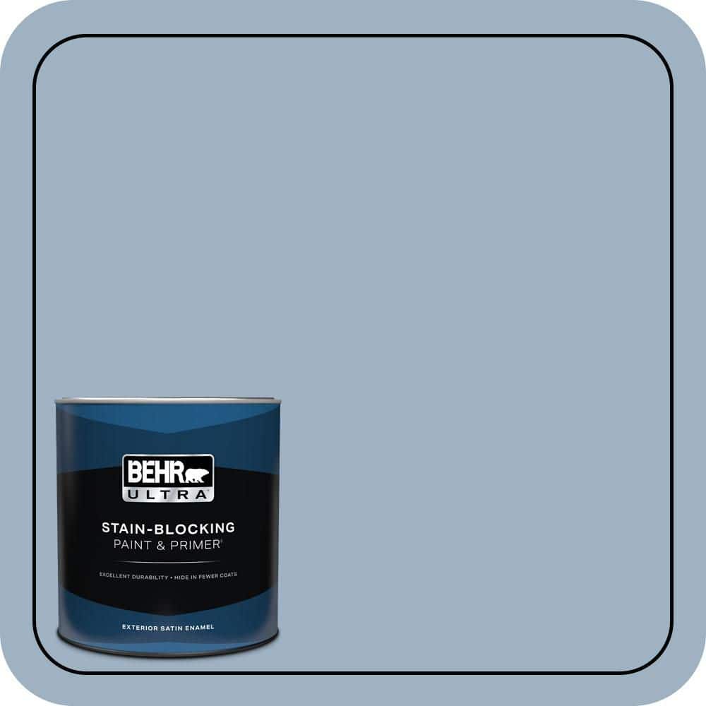 BEHR ULTRA 1 qt. #S520-3 Perfect Landing Satin Enamel Exterior Paint & Primer