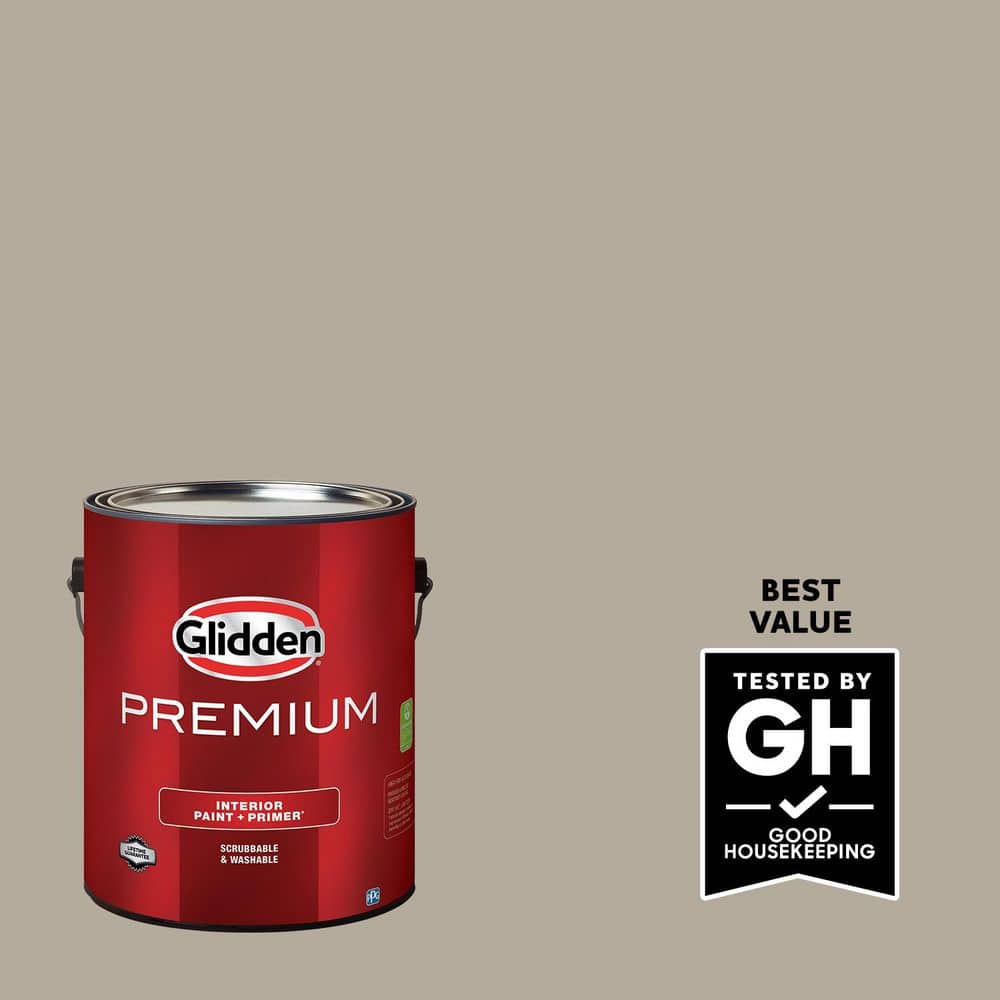 Glidden Premium 1 gal. #PPG1023-4 Desert Dune Satin Interior Latex Paint