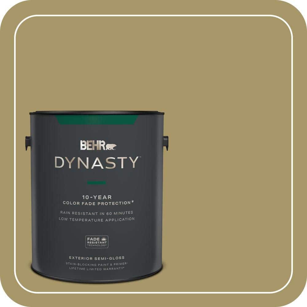 BEHR DYNASTY 1 gal. #PPU8-05 Eco Green Semi-Gloss Exterior Stain-Blocking Paint & Primer