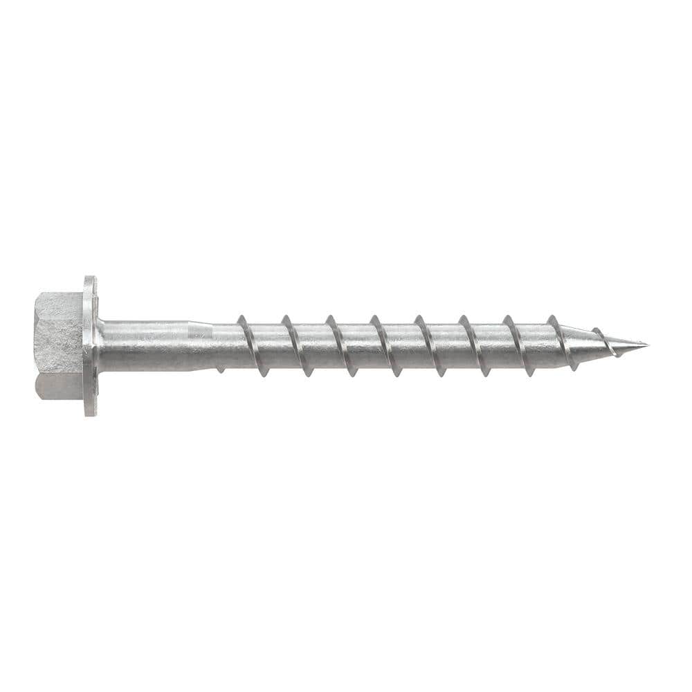 Simpson Strong-Tie #9 x 1-1/2 in. Type 316 Stainless Steel, Hex Drive, Hex Head, Strong-Drive SD Wood Screw (100-Pack) (2)