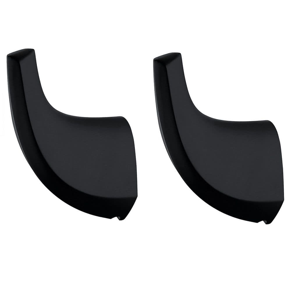 ruiling 2-Pack Wall Mounted J-Hook Robe Hook Towel Hook in Stainless Steel Matte Black (1)